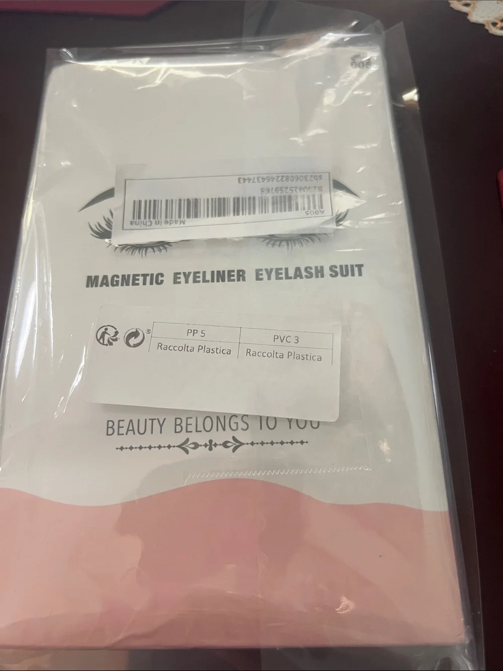 #2968**Magnetic Eyeliner Eyelash Suit - Pink